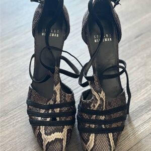 Stuart Weitzman Snakeskin Stiletto Heels Sz 8 | Rare Find! Sexy, Sold Out